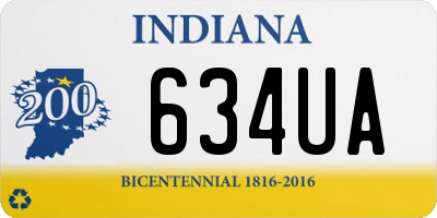 IN license plate 634UA