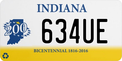 IN license plate 634UE