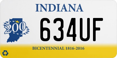 IN license plate 634UF