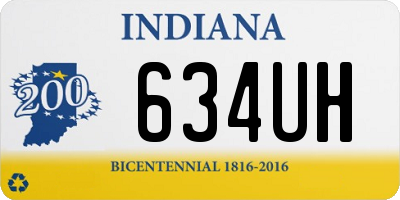 IN license plate 634UH