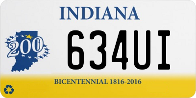 IN license plate 634UI