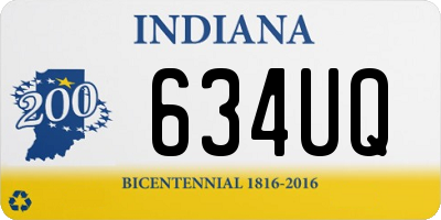 IN license plate 634UQ