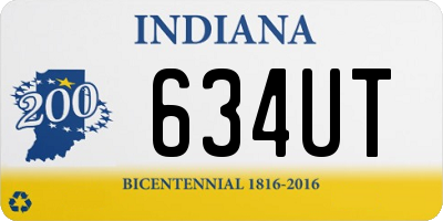 IN license plate 634UT