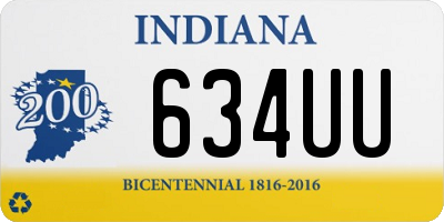 IN license plate 634UU