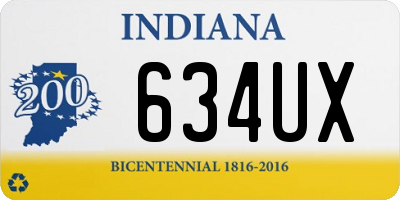 IN license plate 634UX