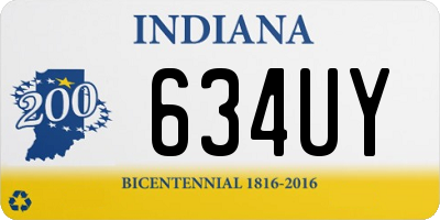 IN license plate 634UY
