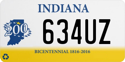 IN license plate 634UZ