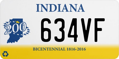 IN license plate 634VF