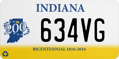 IN license plate 634VG