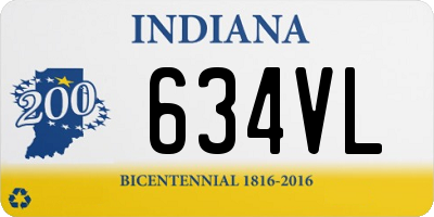 IN license plate 634VL