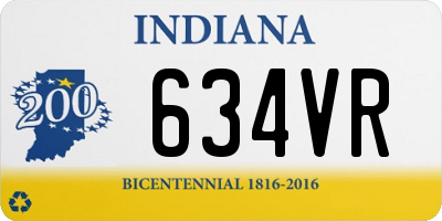 IN license plate 634VR