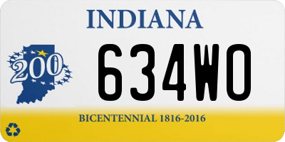 IN license plate 634WO
