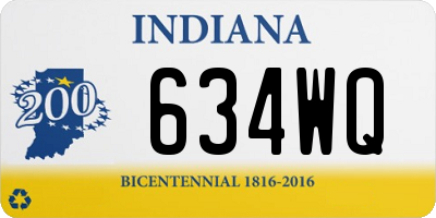 IN license plate 634WQ