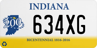 IN license plate 634XG