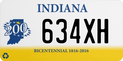 IN license plate 634XH