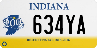 IN license plate 634YA
