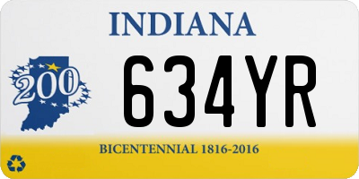 IN license plate 634YR