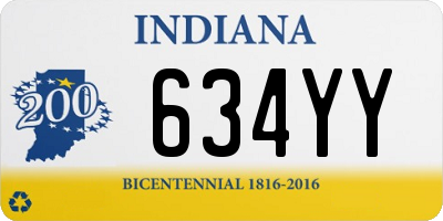 IN license plate 634YY