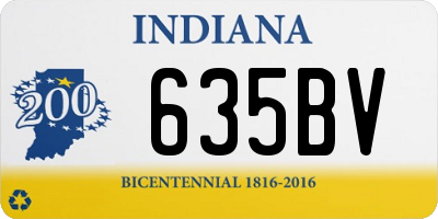 IN license plate 635BV