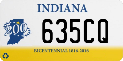 IN license plate 635CQ
