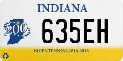 IN license plate 635EH