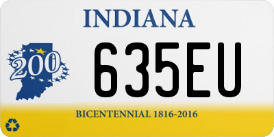 IN license plate 635EU