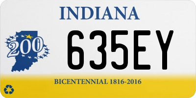 IN license plate 635EY