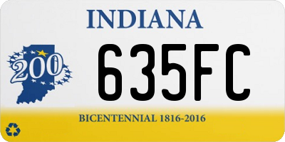 IN license plate 635FC