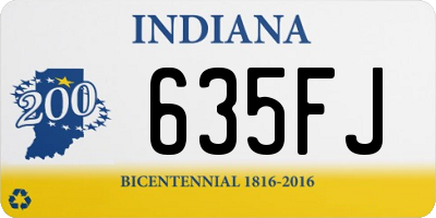 IN license plate 635FJ