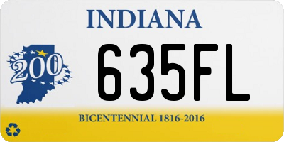 IN license plate 635FL