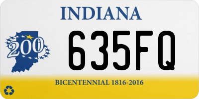 IN license plate 635FQ