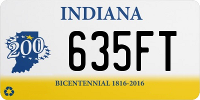 IN license plate 635FT