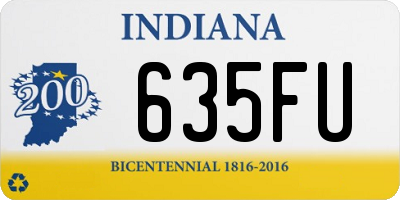 IN license plate 635FU