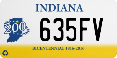 IN license plate 635FV