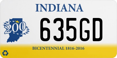 IN license plate 635GD