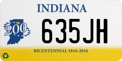 IN license plate 635JH