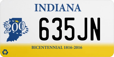 IN license plate 635JN