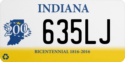 IN license plate 635LJ