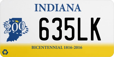 IN license plate 635LK