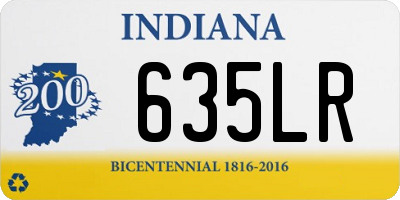 IN license plate 635LR