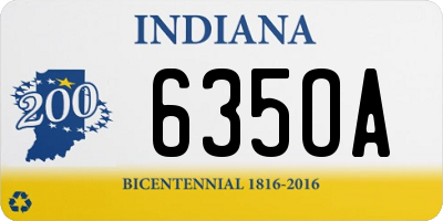 IN license plate 635OA