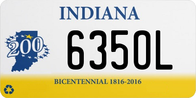 IN license plate 635OL