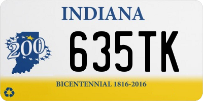 IN license plate 635TK