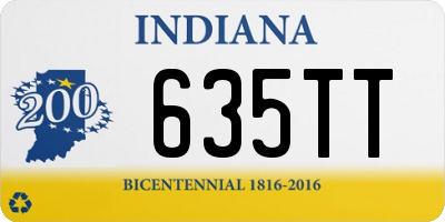 IN license plate 635TT