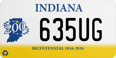 IN license plate 635UG