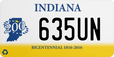 IN license plate 635UN