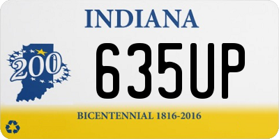 IN license plate 635UP