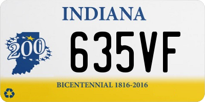 IN license plate 635VF