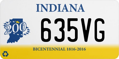 IN license plate 635VG