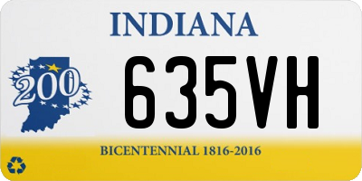 IN license plate 635VH